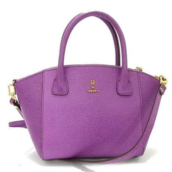 Ungaro - Purple Handbag - Can also be a tote, crossbody or shoulder bag - Picture 1 of 8